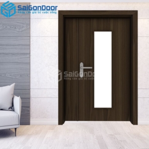 Cửa Gỗ HDF Laminate 2P1G1s-MDFL-SGD