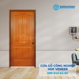 Cửa Gỗ HDF Veneer 2A-Xoan Đào 4-SGD