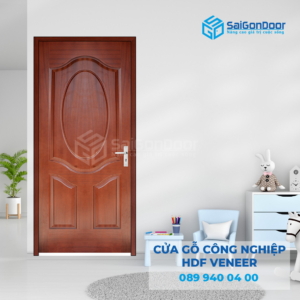 Cửa Gỗ HDF Veneer 3A-Căm Xe 2-SGD