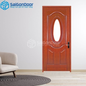 Cửa Gỗ HDF Veneer 3Gỗ-Căm Xe-HDFV-SGD