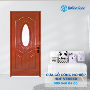 Cửa Gỗ HDF Veneer 3Gỗ-Căm Xe-SGD