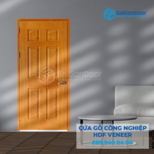 Cửa Gỗ HDF Veneer 6A-Sồi-SGD