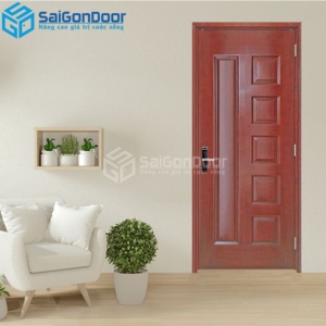 Cửa Gỗ HDF Veneer 6B-Căm Xe 2-HDFV-SGD