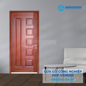 Cửa Gỗ HDF Veneer 6B-Căm Xe 3-SGD