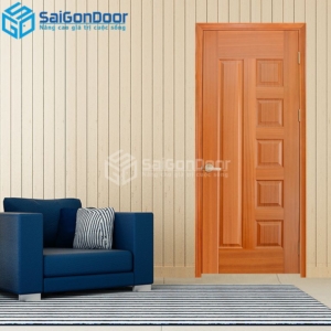 Cửa Gỗ HDF Veneer 6B-sapele 2-HDFV-SGD