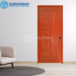 Cửa Gỗ HDF Veneer 6B-Xoan Đào-HDFV-SGD
