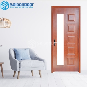 Cửa Gỗ HDF Veneer 6GL-Căm Xe 2-HDFV-SGD