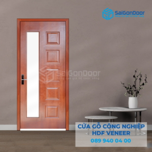 Cửa Gỗ HDF Veneer 6GL-Căm Xe 2-SGD