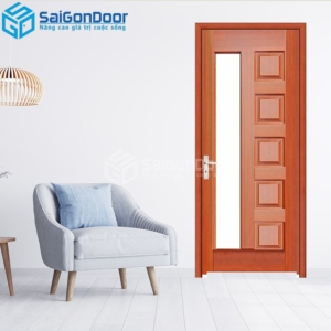 Cửa Gỗ HDF Veneer 6GL-Căm Xe 3-HDFV-SGD