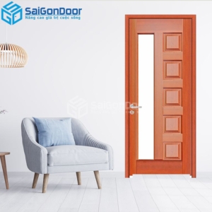 Cửa Gỗ HDF Veneer 6GL-Căm Xe 4-HDFV-SGD