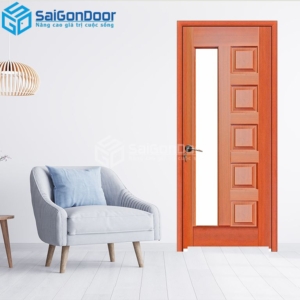 Cửa Gỗ HDF Veneer 6GL-Căm Xe 6-HDFV-SGD