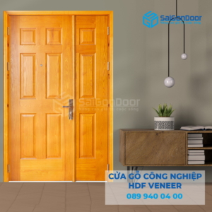 Cửa Gỗ HDF Veneer 9A ASH canh lon canh nho-SGD