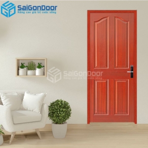 Cửa Gỗ HDF veneer 4A-Căm Xe-HDFV-SGD