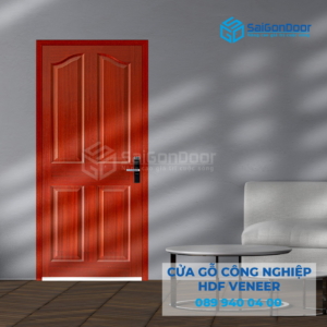 Cửa Gỗ HDF veneer 4A-Căm Xe-SGD