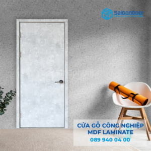 Cửa Gỗ MDF Laminate P1 van kem-SGD