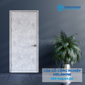 Cửa Gỗ MDF Melamine P1 van kem-SGD