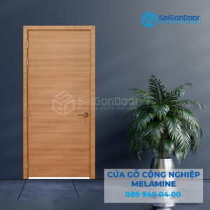Cửa Gỗ MDF Melamine P1 van ngang-SGD