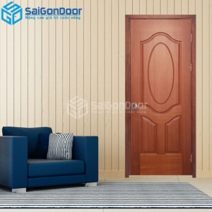 Cửa Gỗ Công Nghiệp HDF Veneer 3A Xoan Đào-HDFV-SGD