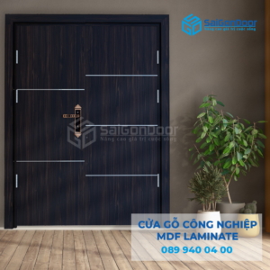 Cửa Gỗ Công Nghiệp MDF Laminate 2P1R5-SGD