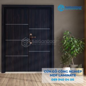 Cửa Gỗ Công Nghiệp MDF Laminate 2P1R5s-SGD