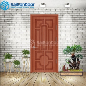 Cửa Nhựa Gỗ Composite 018 teak 1-CP-SGD