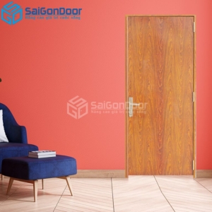 Cửa Thép Chống Cháy P1 van Gỗ 2-a-SGD
