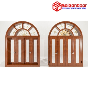 Cửa Nhôm Vân Gỗ SGD-CNVG-49